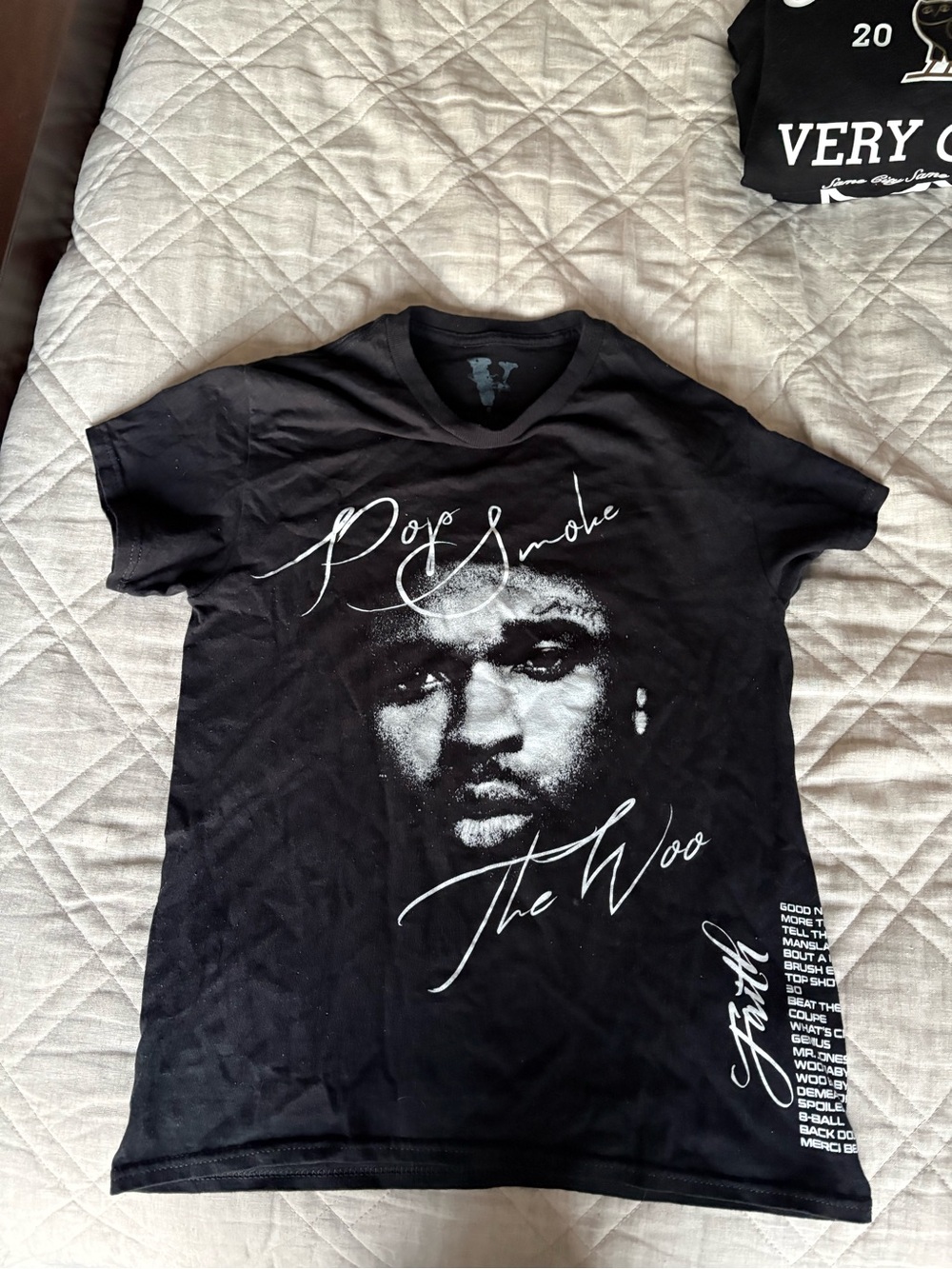 VLONE Black The Woo Face Graphic Tee